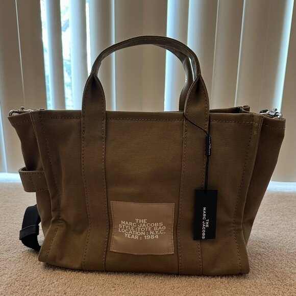 The Canvas Medium Tote Bag- SLATE GREEN - Picture 9 of 10
